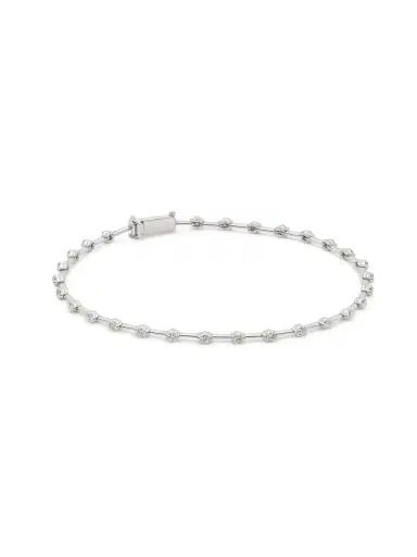 Wish Fine Jewelry 1.25ct Diamond 18K Gold Link Tennis Bracelet | Thumbnail 1 Wish Fine Jewelry 1.25ct Diamond 18K Gold Link Tennis Bracelet | Thumbnail 1