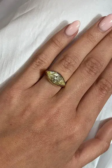RARE COLORS BY NAMDAR Yellow Diamond Bezel Ring | Thumbnail 2 RARE COLORS BY NAMDAR Yellow Diamond Bezel Ring | Thumbnail 2