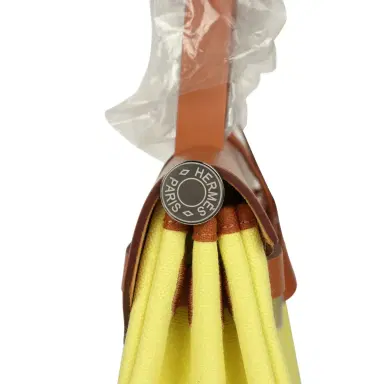 HERMÈS Hermes Herbag Zip PM 31 Jaune Citron Toile H Canvas and Fauve Vache Hunter Palladium Hardware | Thumbnail 7 HERMÈS Hermes Herbag Zip PM 31 Jaune Citron Toile H Canvas and Fauve Vache Hunter Palladium Hardware | Thumbnail 7