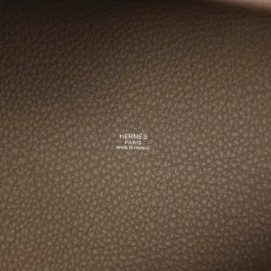 HERMÈS Hermes Picotin Lock 22 Etoupe Clemence Palladium Hardware | Thumbnail 8 HERMÈS Hermes Picotin Lock 22 Etoupe Clemence Palladium Hardware | Thumbnail 8