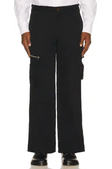 COMME des GARCONS BLACK Garment Treated Cargo Pocket Pant | Thumbnail 1 COMME des GARCONS BLACK Garment Treated Cargo Pocket Pant | Thumbnail 1