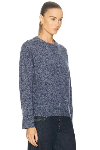 The Elder Statesman Zuma Marl Crewneck Sweater | Thumbnail 2 The Elder Statesman Zuma Marl Crewneck Sweater | Thumbnail 2