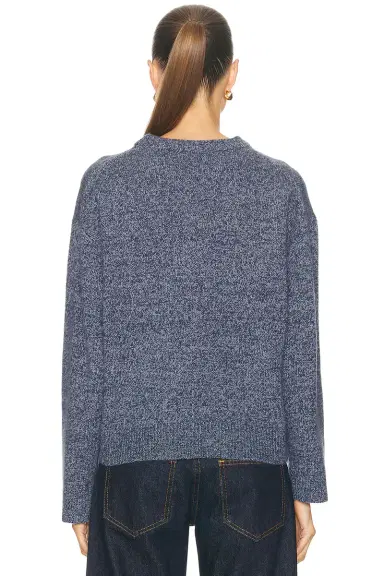 The Elder Statesman Zuma Marl Crewneck Sweater | Thumbnail 3 The Elder Statesman Zuma Marl Crewneck Sweater | Thumbnail 3