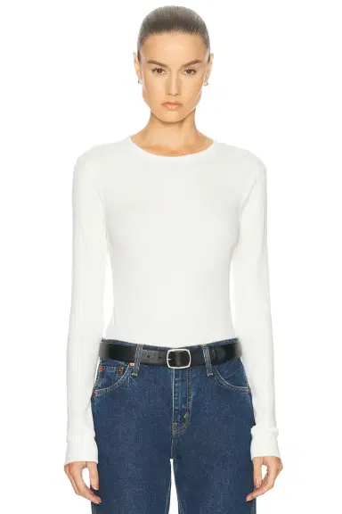 RE/DONE Baby Waffle Long Sleeve Top | Thumbnail 3 RE/DONE Baby Waffle Long Sleeve Top | Thumbnail 3