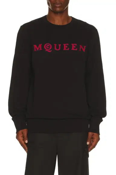 Alexander McQueen Embroidered Sweatshirt | Thumbnail 1 Alexander McQueen Embroidered Sweatshirt | Thumbnail 1