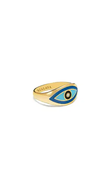 Nialaya Evil Eye Ring | Thumbnail 2 Nialaya Evil Eye Ring | Thumbnail 2