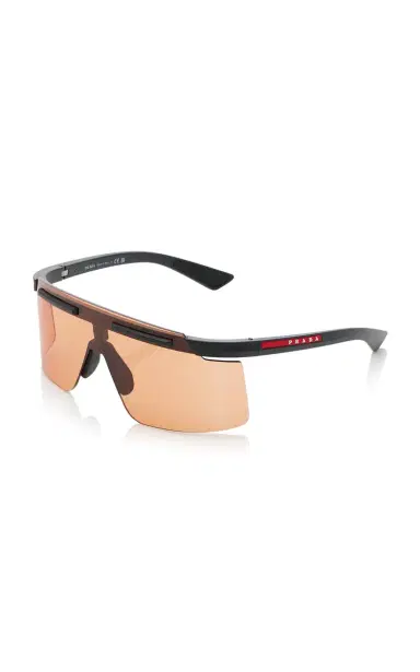 Prada Linea Rossa Mask-Frame Acetate Sunglasses | Thumbnail 3 Prada Linea Rossa Mask-Frame Acetate Sunglasses | Thumbnail 3