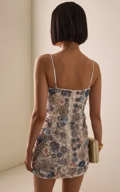 RACHEL GILBERT Francesca Beaded Tulle Mini Dress | Thumbnail 4 RACHEL GILBERT Francesca Beaded Tulle Mini Dress | Thumbnail 4