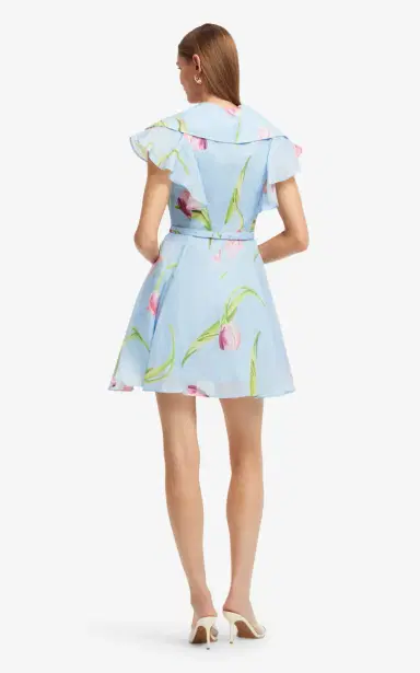 LEO LIN Isla Floral-Print Button-Up Linen-Silk Mini Dress | Thumbnail 5 LEO LIN Isla Floral-Print Button-Up Linen-Silk Mini Dress | Thumbnail 5