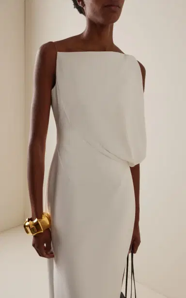 RACHEL GILBERT Claudia Structured Column Gown | Thumbnail 3 RACHEL GILBERT Claudia Structured Column Gown | Thumbnail 3