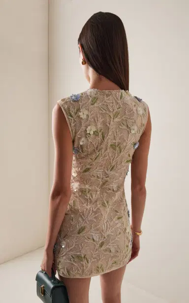RACHEL GILBERT Mistral Embroidered Cotton Mini Dress | Thumbnail 4 RACHEL GILBERT Mistral Embroidered Cotton Mini Dress | Thumbnail 4