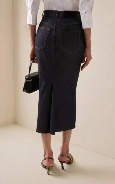 Givenchy Tailored Denim Midi Skirt | Thumbnail 4 Givenchy Tailored Denim Midi Skirt | Thumbnail 4