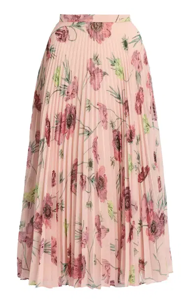 Erdem Floral Plisse Voile Midi Skirt | Thumbnail 6 Erdem Floral Plisse Voile Midi Skirt | Thumbnail 6