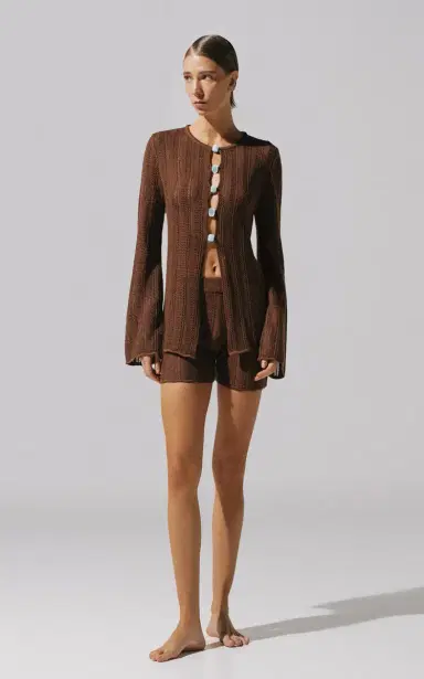 Baobab Corsica Mid-Rise Knit Shorts | Thumbnail 2 Baobab Corsica Mid-Rise Knit Shorts | Thumbnail 2