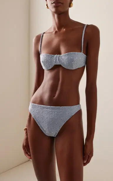 JUILLET SWIMWEAR Edie Broderie Anglaise Bikini Bottoms | Thumbnail 2 JUILLET SWIMWEAR Edie Broderie Anglaise Bikini Bottoms | Thumbnail 2