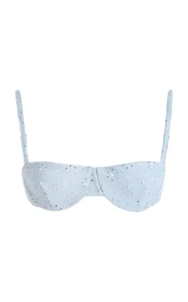 JUILLET SWIMWEAR Ingrid Broderie Anglaise Bikini Top | Thumbnail 1 JUILLET SWIMWEAR Ingrid Broderie Anglaise Bikini Top | Thumbnail 1