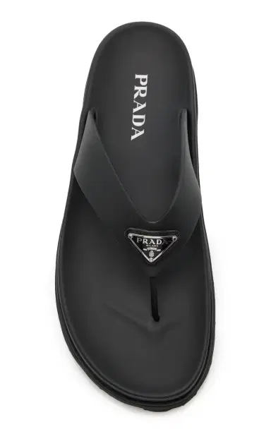 Prada Rubber Thong Sandals | Thumbnail 3 Prada Rubber Thong Sandals | Thumbnail 3