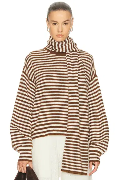 SRG Waldo Striped Cashmere Sweater & Scarf | Thumbnail 3 SRG Waldo Striped Cashmere Sweater & Scarf | Thumbnail 3