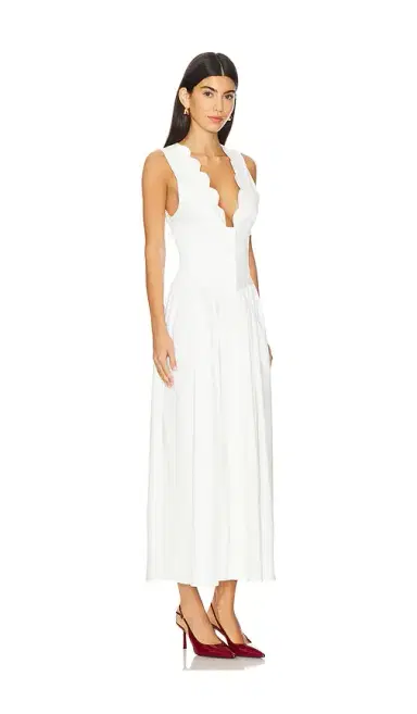 WeWoreWhat Button Front Scallop Dress | Thumbnail 2 WeWoreWhat Button Front Scallop Dress | Thumbnail 2