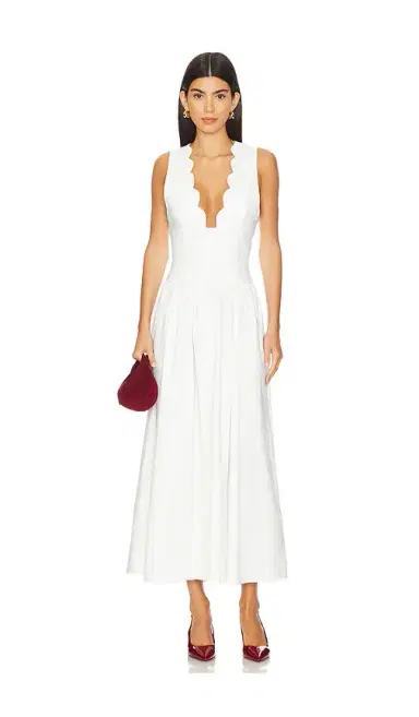 WeWoreWhat Button Front Scallop Dress | Thumbnail 1 WeWoreWhat Button Front Scallop Dress | Thumbnail 1
