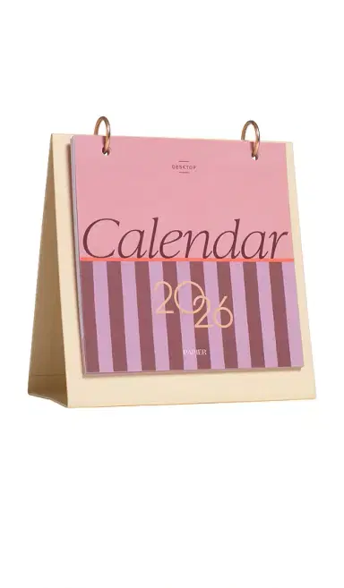 Papier Modern Type Desk Calendar | Thumbnail 1 Papier Modern Type Desk Calendar | Thumbnail 1