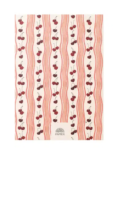 Papier Cherry Wave Soft Cover Lined Notebook | Thumbnail 2 Papier Cherry Wave Soft Cover Lined Notebook | Thumbnail 2