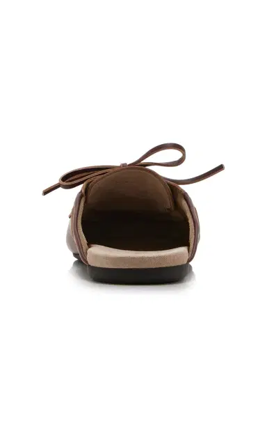 Miu Miu Leather Boat Shoe Mules | Thumbnail 5 Miu Miu Leather Boat Shoe Mules | Thumbnail 5