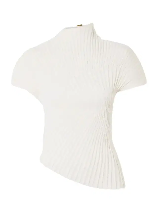 Annemie Asymmetric Ribbed Cotton Top Annemie Asymmetric Ribbed Cotton Top