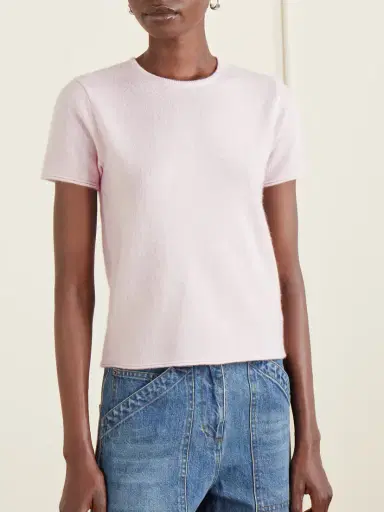 Co Cashmere And Silk-blend T-shirt | Thumbnail 3 Co Cashmere And Silk-blend T-shirt | Thumbnail 3