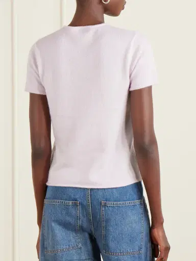 Co Cashmere And Silk-blend T-shirt | Thumbnail 4 Co Cashmere And Silk-blend T-shirt | Thumbnail 4