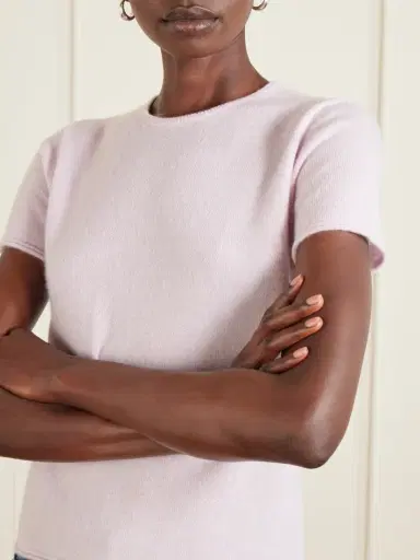 Co Cashmere And Silk-blend T-shirt | Thumbnail 5 Co Cashmere And Silk-blend T-shirt | Thumbnail 5