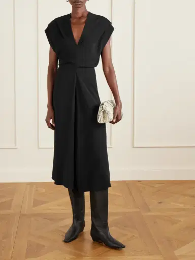Co Banana Cut Shift Satin-jersey Midi Dress | Thumbnail 2 Co Banana Cut Shift Satin-jersey Midi Dress | Thumbnail 2