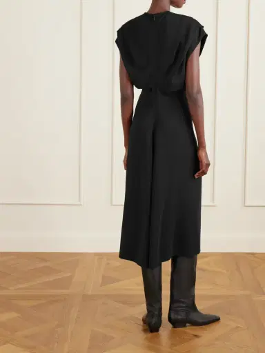 Co Banana Cut Shift Satin-jersey Midi Dress | Thumbnail 3 Co Banana Cut Shift Satin-jersey Midi Dress | Thumbnail 3