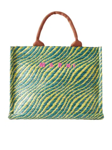 Marni Basket Small Jacquard Tote | Thumbnail 1 Marni Basket Small Jacquard Tote | Thumbnail 1