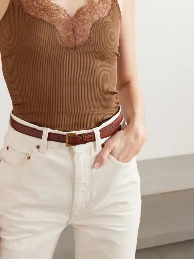 Saint Laurent Leather Belt | Thumbnail 2 Saint Laurent Leather Belt | Thumbnail 2