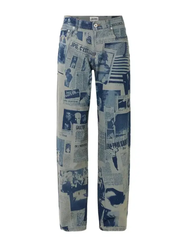Printed High-rise Straight-leg Jeans Printed High-rise Straight-leg Jeans