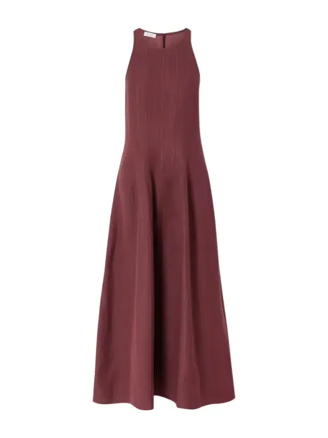 Paneled Twill Midi Dress Paneled Twill Midi Dress