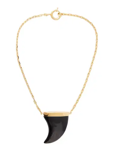 Isabel Marant Gold-tone Bone Pendant Necklace | Thumbnail 1 Isabel Marant Gold-tone Bone Pendant Necklace | Thumbnail 1
