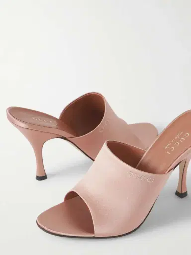 Gucci Satin Mules | Thumbnail 4 Gucci Satin Mules | Thumbnail 4