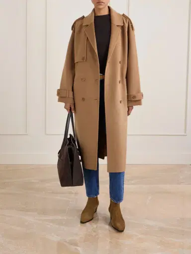 Anine Bing Rickie Wool And Cashmere-blend Trench Coat | Thumbnail 2 Anine Bing Rickie Wool And Cashmere-blend Trench Coat | Thumbnail 2
