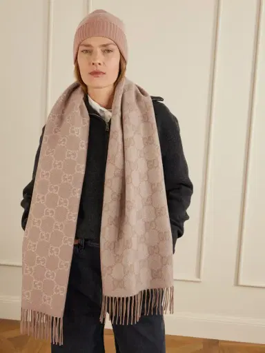 Gucci Logo-jacquard Cashmere-blend Beanie | Thumbnail 2 Gucci Logo-jacquard Cashmere-blend Beanie | Thumbnail 2