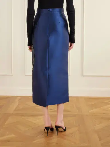 Erdem Sequined Embroidered Satin Midi Skirt | Thumbnail 4 Erdem Sequined Embroidered Satin Midi Skirt | Thumbnail 4