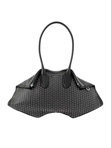 Alexander McQueen Manta Eyelet-embellished Leather Shoulder Bag | Thumbnail 1 Alexander McQueen Manta Eyelet-embellished Leather Shoulder Bag | Thumbnail 1