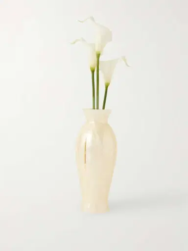 Cult Gaia Florence Floral-embellished Marbled Acrylic Clutch | Thumbnail 3 Cult Gaia Florence Floral-embellished Marbled Acrylic Clutch | Thumbnail 3