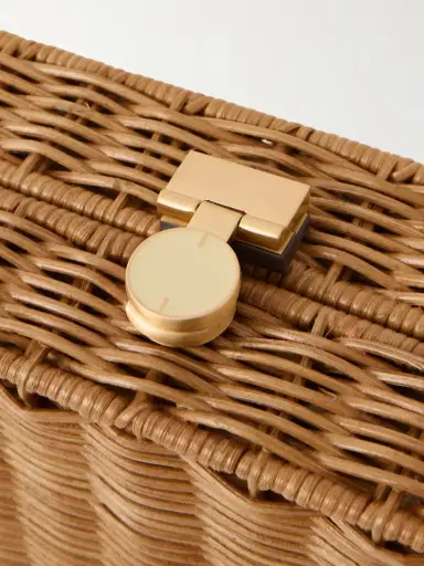 Cult Gaia Backgammon Rattan Shoulder Bag | Thumbnail 4 Cult Gaia Backgammon Rattan Shoulder Bag | Thumbnail 4