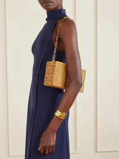 Cult Gaia Backgammon Rattan Shoulder Bag | Thumbnail 6 Cult Gaia Backgammon Rattan Shoulder Bag | Thumbnail 6