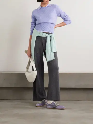 Guest In Residence Alina Mélange Cashmere And Silk-blend Sweater | Thumbnail 2 Guest In Residence Alina Mélange Cashmere And Silk-blend Sweater | Thumbnail 2