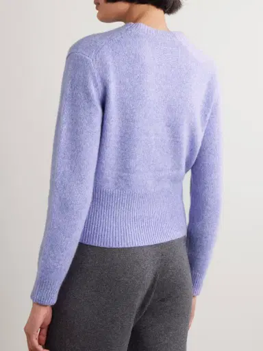 Guest In Residence Alina Mélange Cashmere And Silk-blend Sweater | Thumbnail 4 Guest In Residence Alina Mélange Cashmere And Silk-blend Sweater | Thumbnail 4