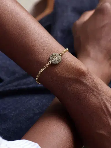 Lucy Delius Pocket Watch Rhodium-plated, 14-karat Gold And Diamond Bracelet | Thumbnail 2 Lucy Delius Pocket Watch Rhodium-plated, 14-karat Gold And Diamond Bracelet | Thumbnail 2