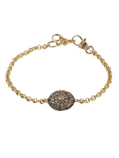 Lucy Delius Pocket Watch Rhodium-plated, 14-karat Gold And Diamond Bracelet | Thumbnail 1 Lucy Delius Pocket Watch Rhodium-plated, 14-karat Gold And Diamond Bracelet | Thumbnail 1